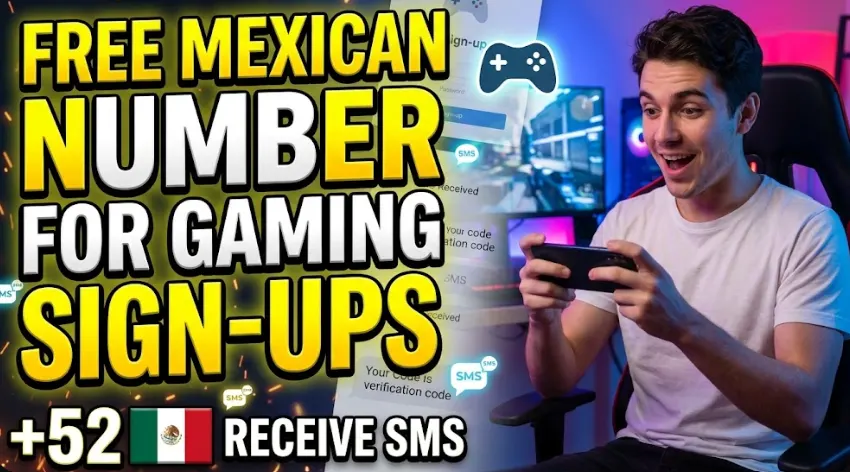 Free Mexican Virtual Phone Number for Gaming Sign-Ups