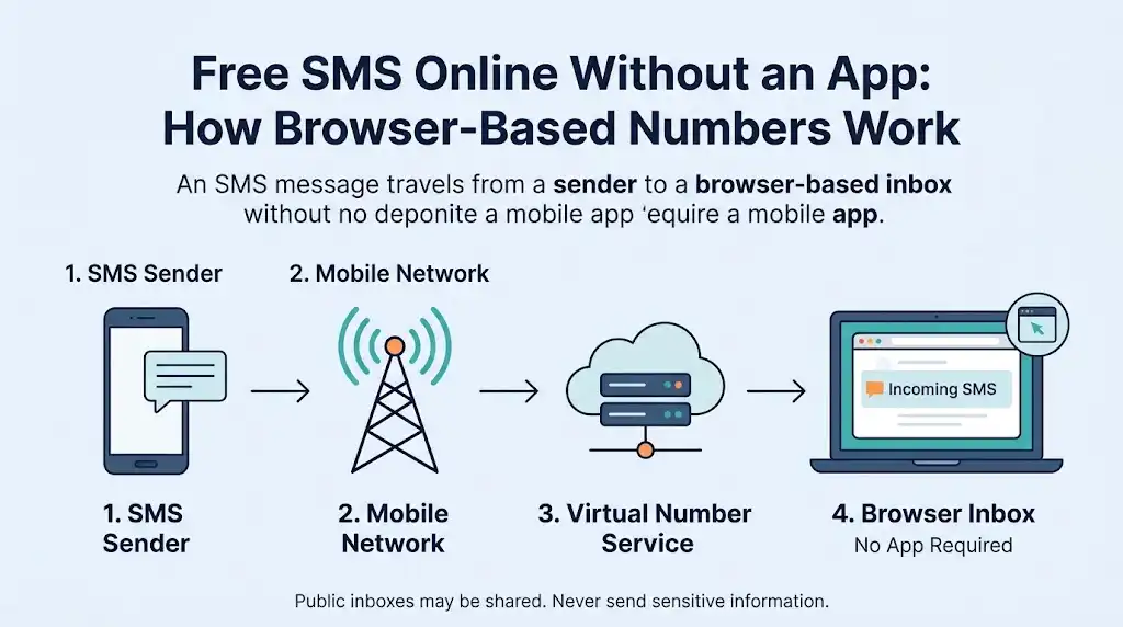 Free SMS Online Without an App: How Browser-Based Numbers Work