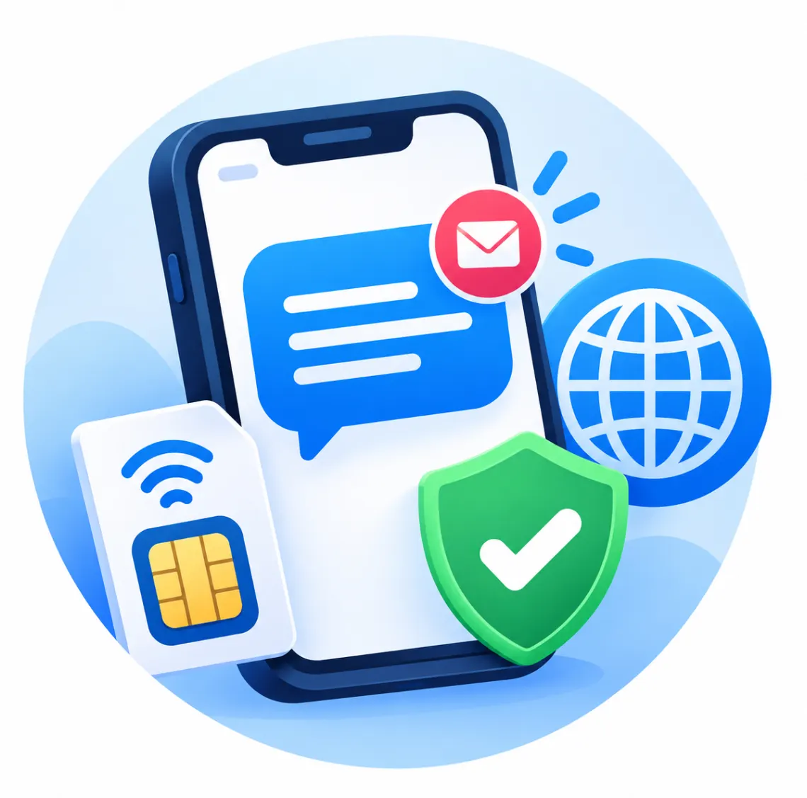 Illustration for Free Online SMS Receiving
