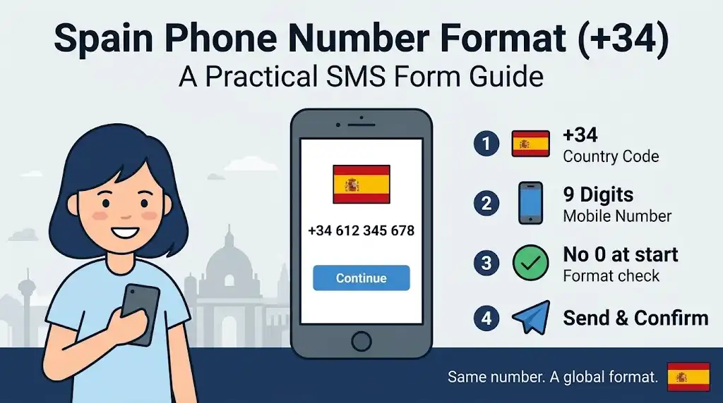 Spain Phone Number Format (+34): A Practical SMS Form Guide